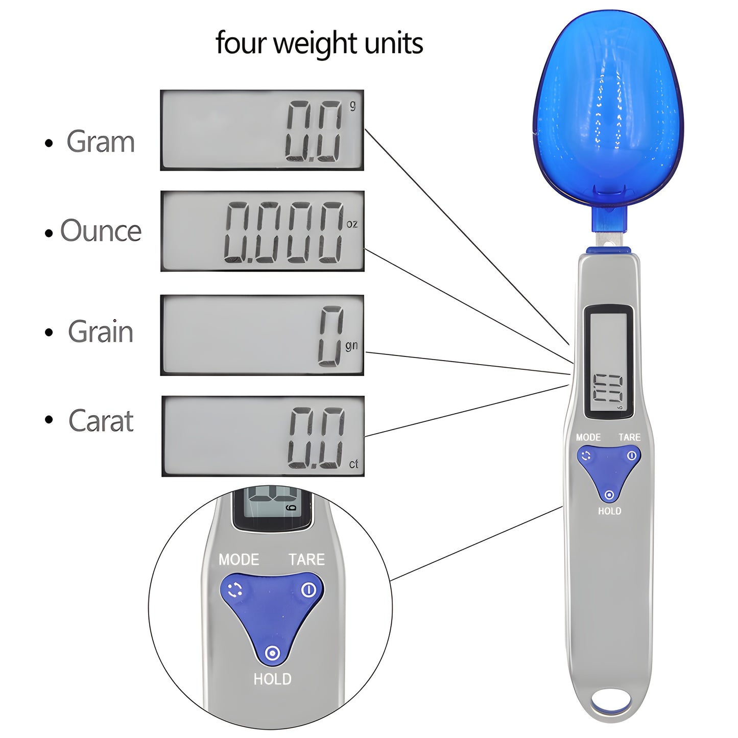 Tripple Digital Measuring Spoon